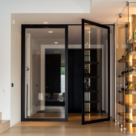 Commercial Aluminium Sliding Door Shopfront Dubai